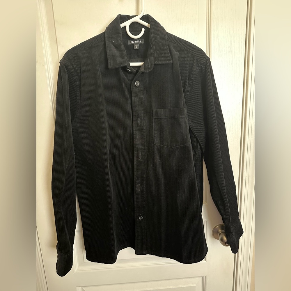 Black Express Corduroy Shirt Jacket